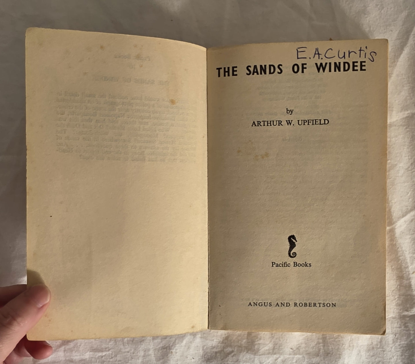 The Sands of Windee by Arthur Upfield