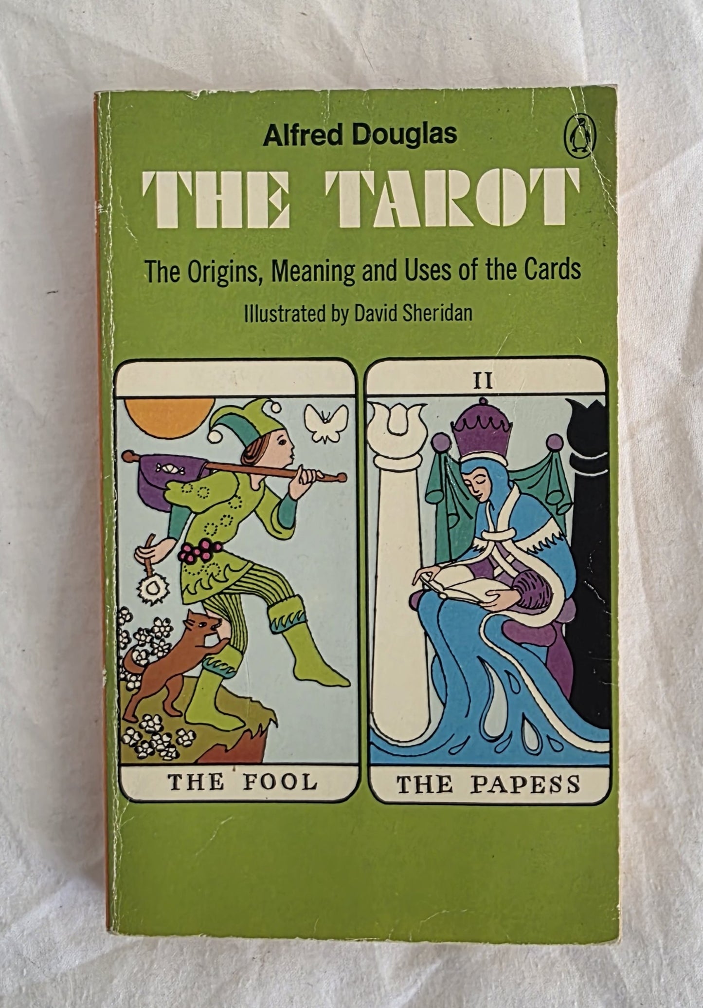 Book cover of 'The Tarot' by Alfred Douglas on a white background