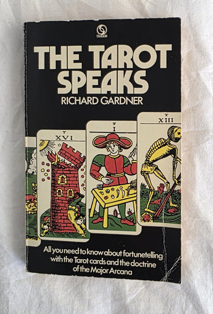 Book titled 'The Tarot Speaks' by Richard Gardner on a textured white background