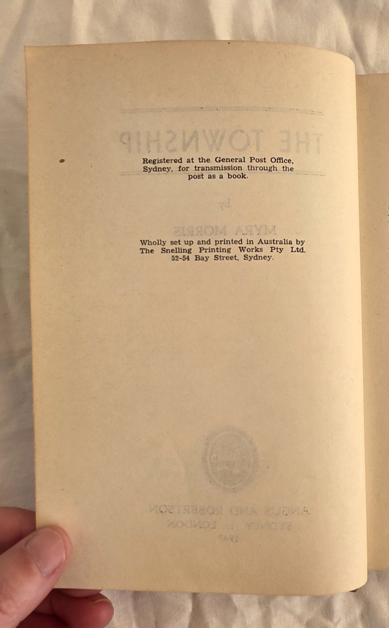 The Township by Myra Morris