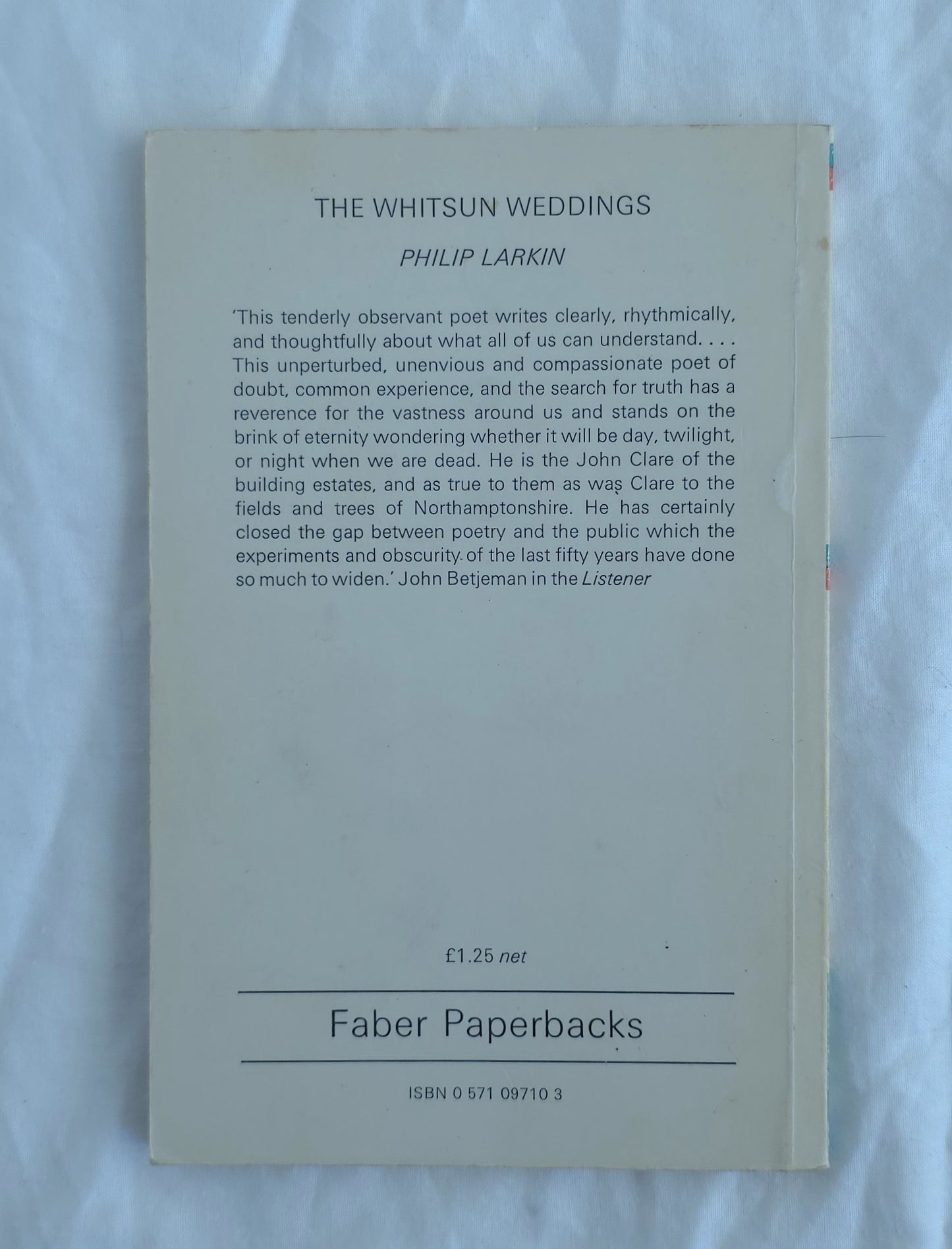 The Whitsun Weddings by Philip Larkin