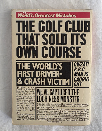The World’s Greatest Mistakes by Nigel Blundell
