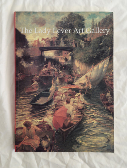 Book cover of 'The Lady Lever Art Gallery' with a painting of a river scene on a white textured background