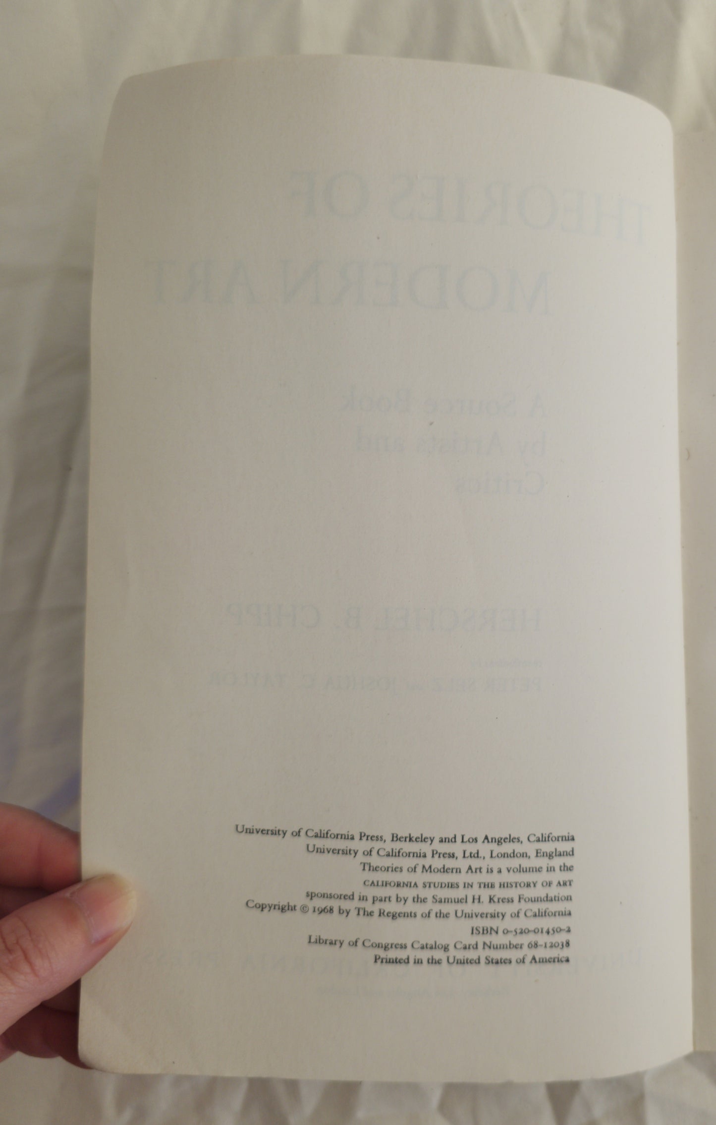 Theories of Modern Art by Herschel B. Chipp