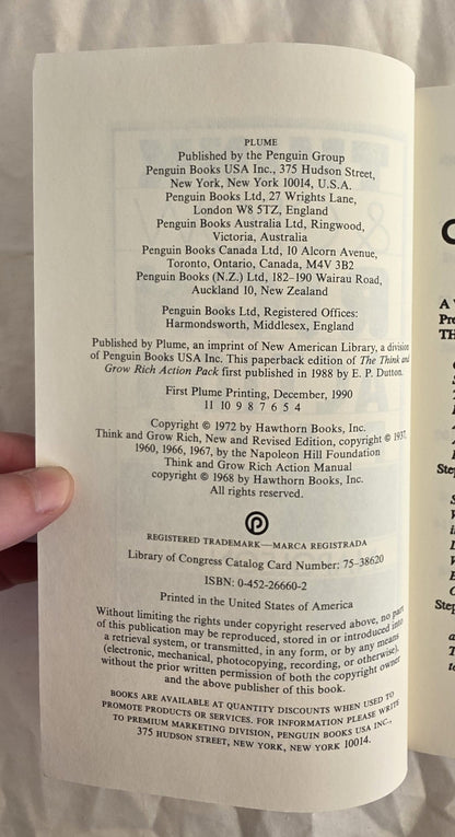 The Think and Grow Rich Action Pack by Napoleon Hill