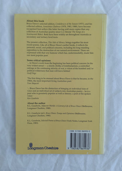 This Side of Silence Poems 1987-1990 by Bruce Dawe
