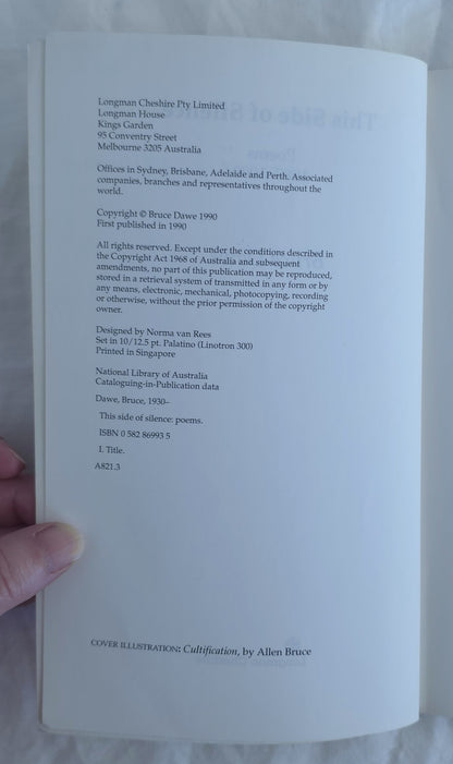 This Side of Silence Poems 1987-1990 by Bruce Dawe