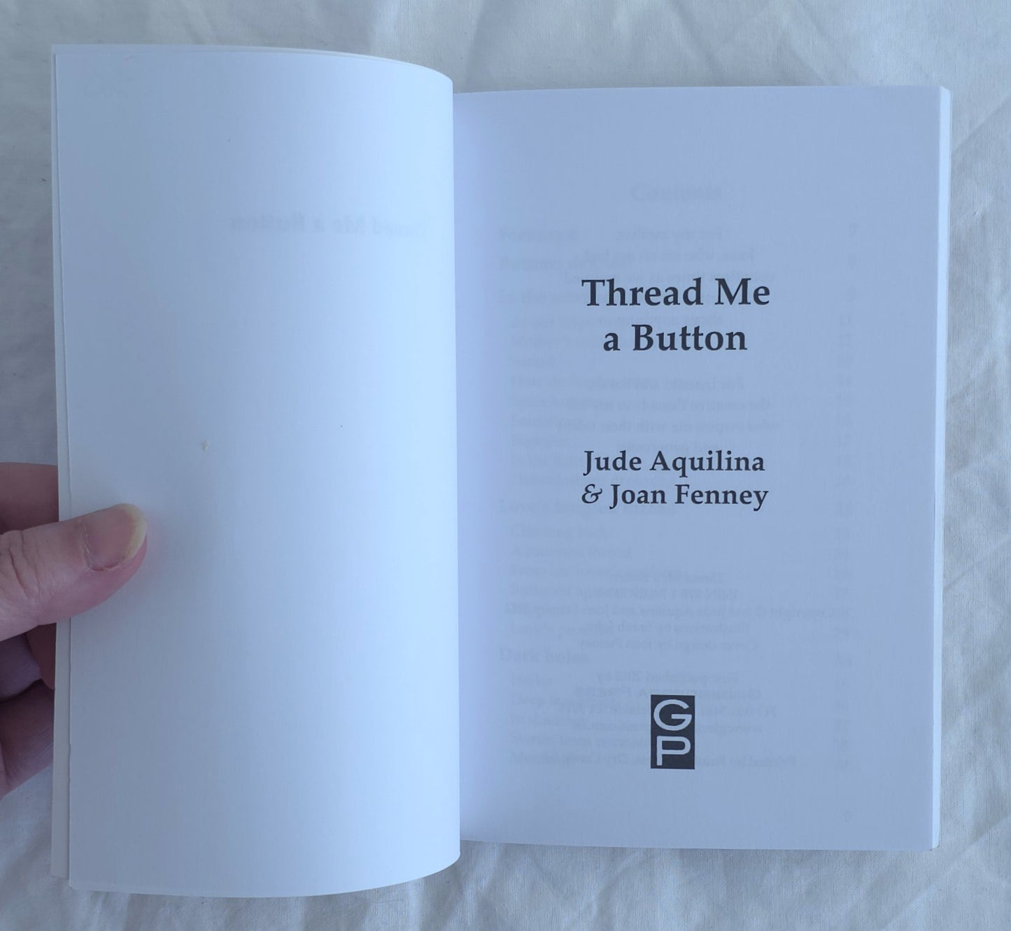 Thread Me A Button by Jude Aquilina and Joan Fenney