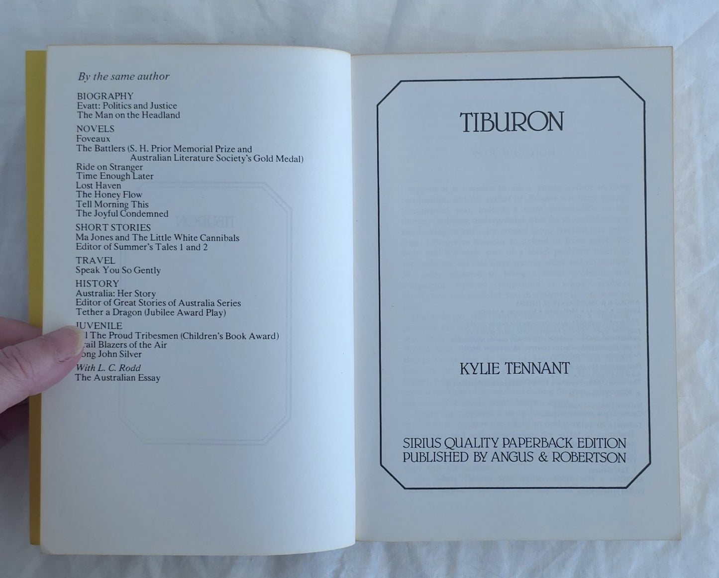 Tiburon by Kylie Tennant