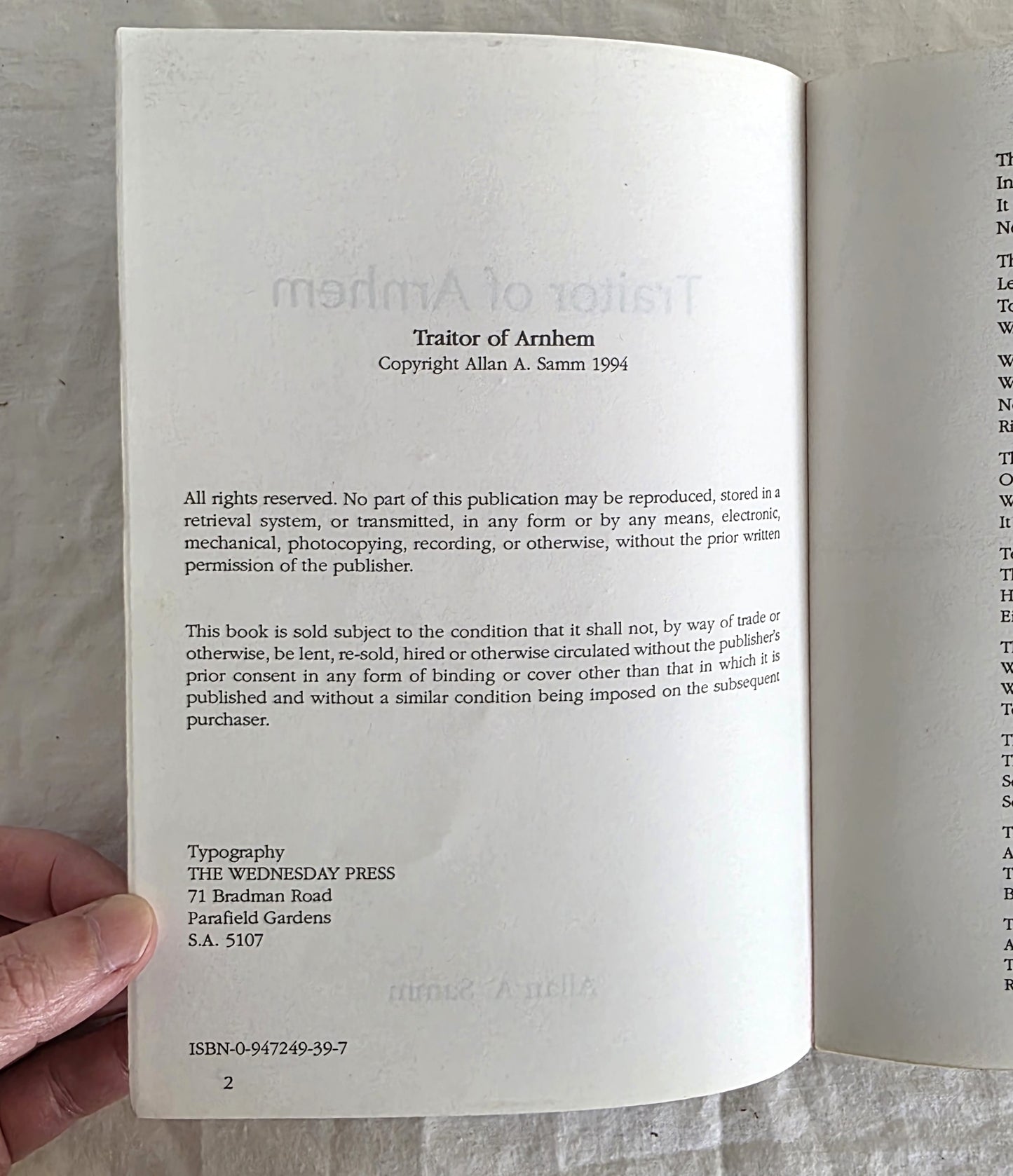 Traitor of Arnhem by Allan A. Samm