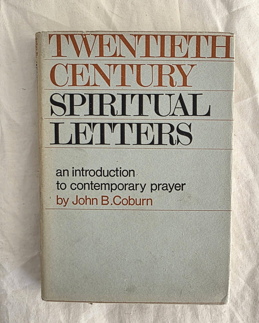 Book titled 'Twentieth Century Spiritual Letters' by John B. Coburn on a textured white background