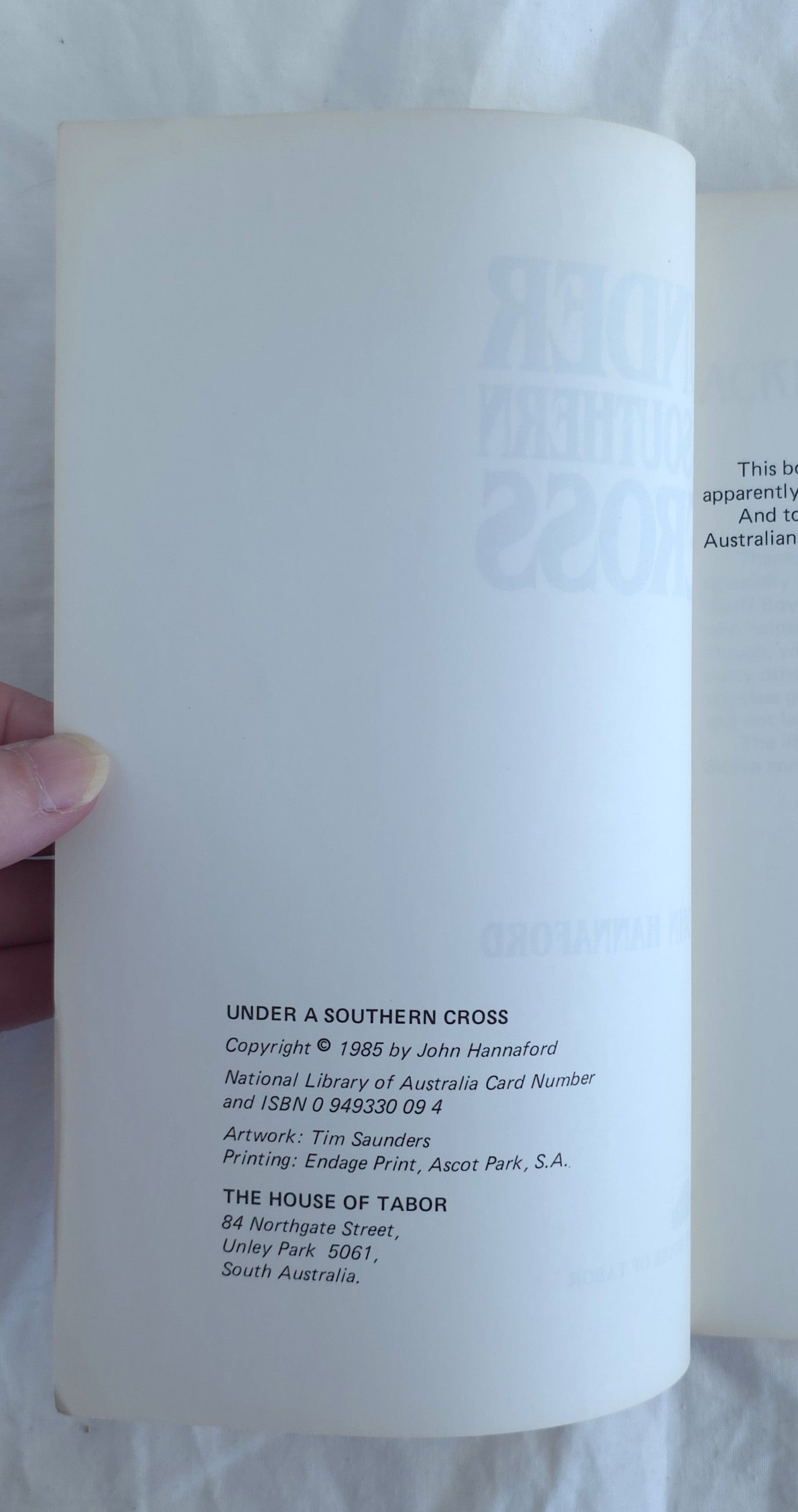 Under a Southern Cross by John Hannaford