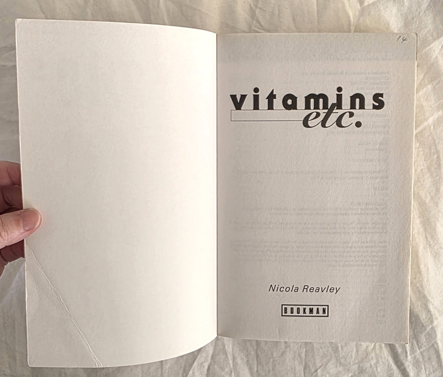 Vitamins etc. by Nicola Reavley