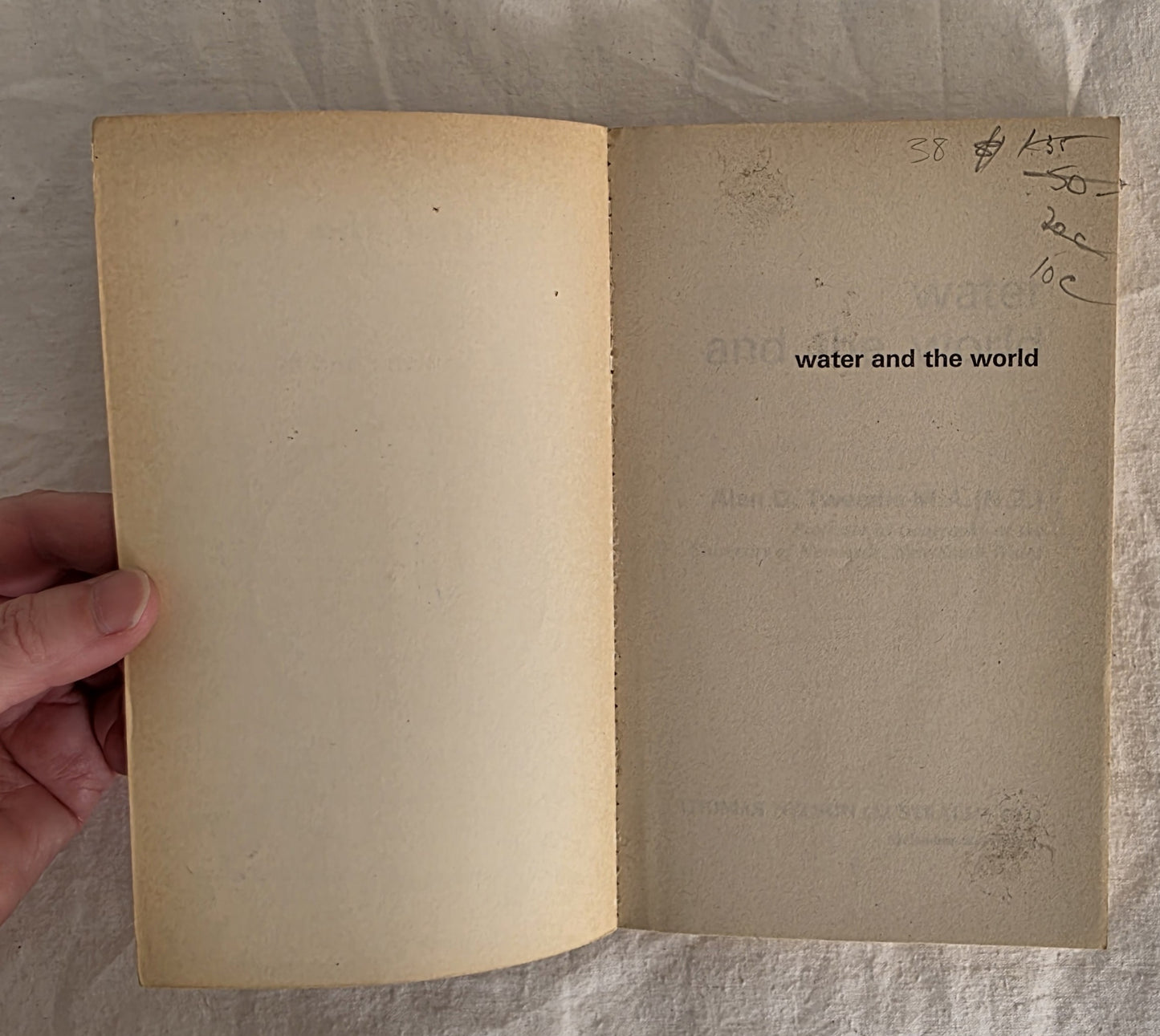 Water and the World by A. D. Tweedie