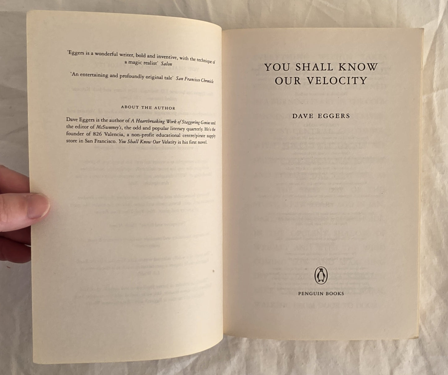 You Shall Know Our Velocity by Dave Eggers (Penguin)