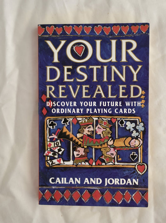 Card deck packaging titled 'Your Destiny Revealed' with playing card illustrations on a white background.