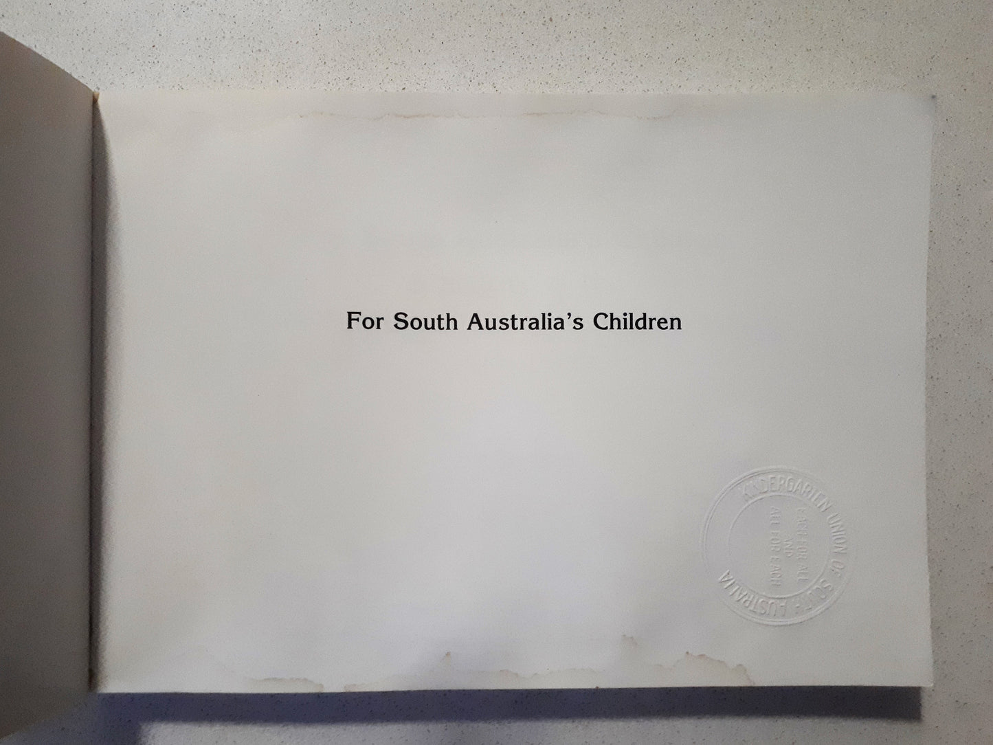 For South Australia's Children by John Carmichael