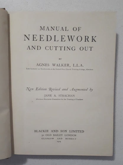 Needlework and Cutting Out by Agnes Walker