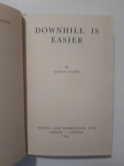 Downhill Is Easier by Gavin Casey