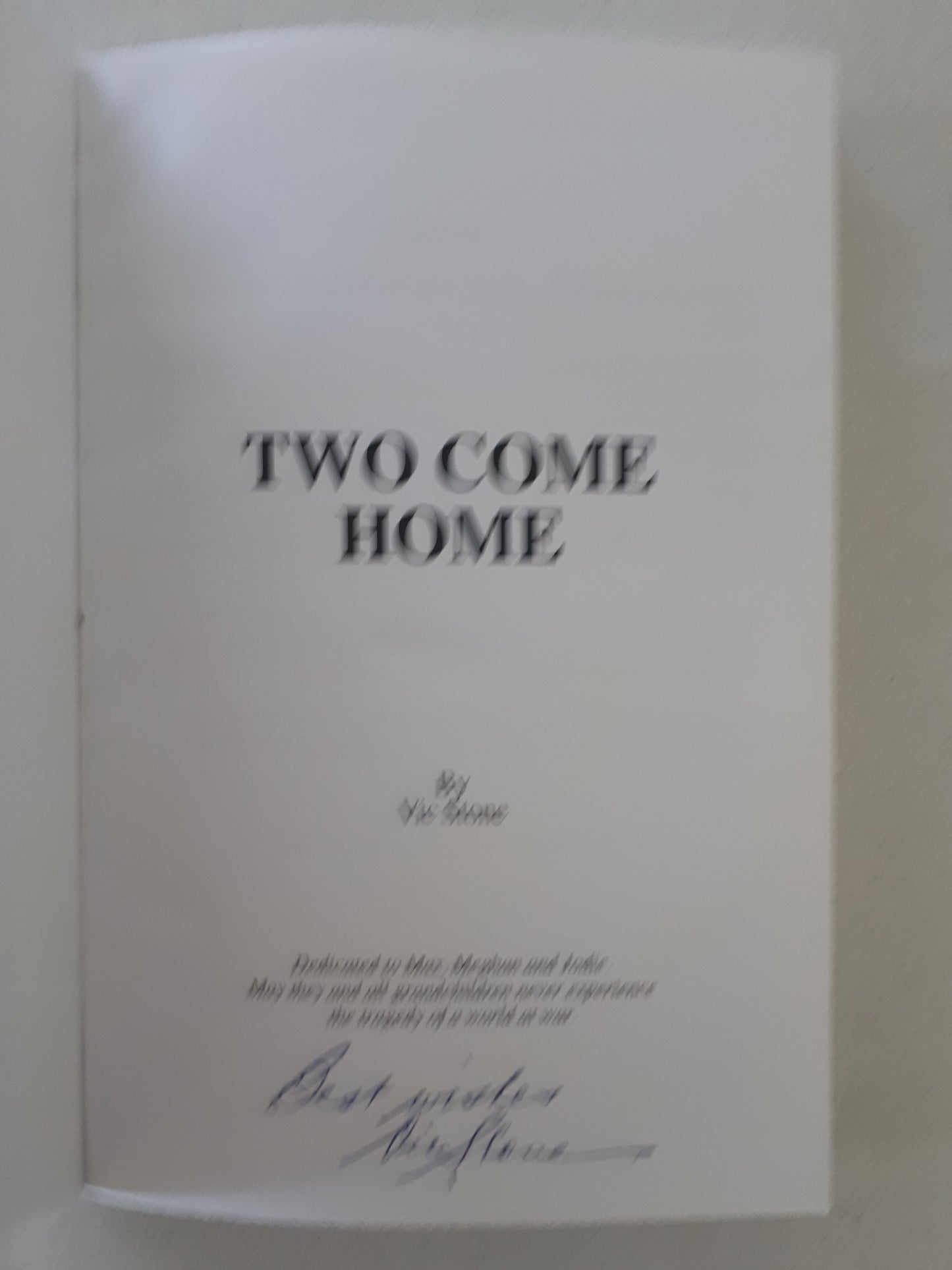 Two Come Home by Vic Stone