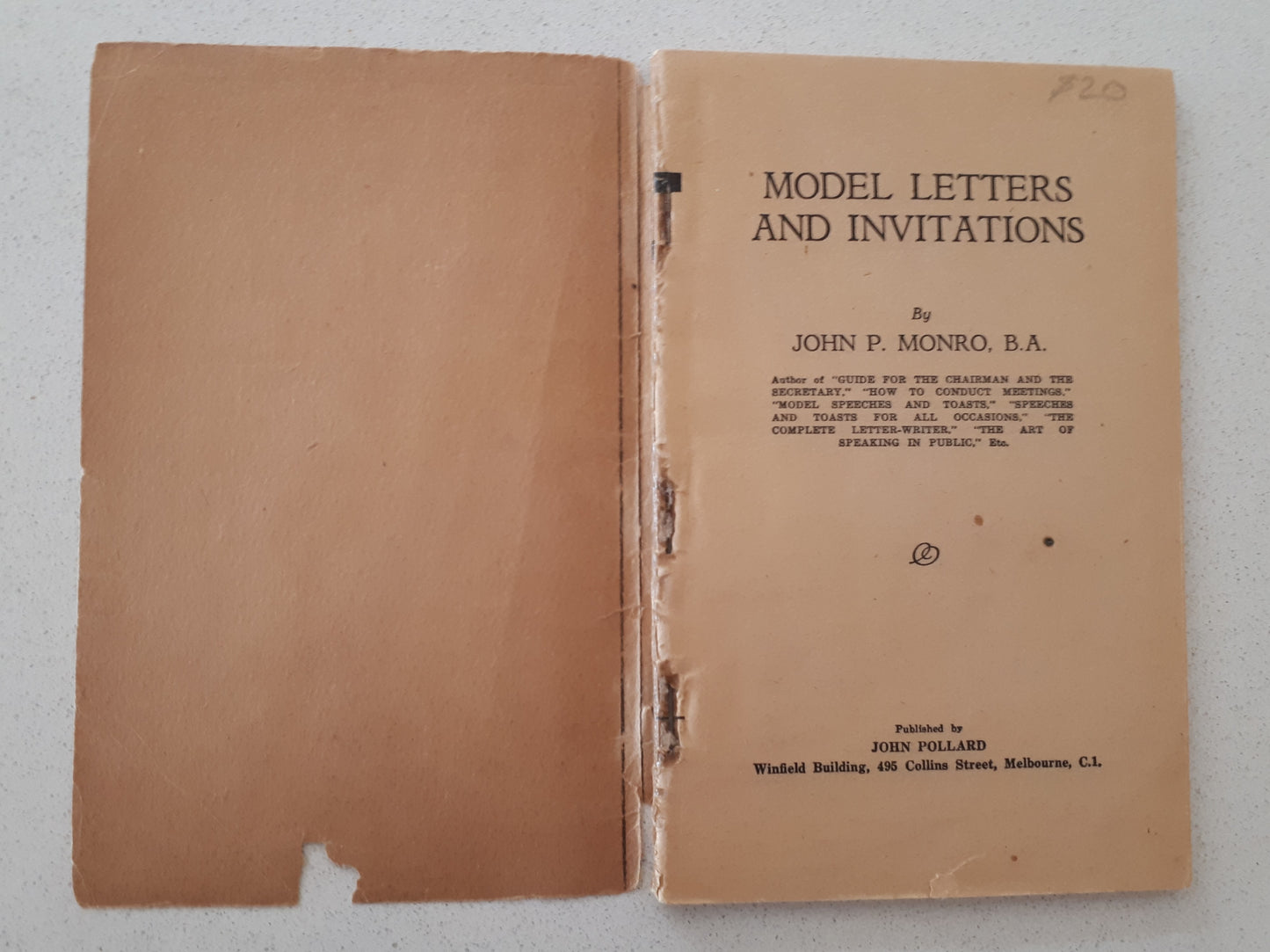 Model Letters and Invitations by John P. Monro