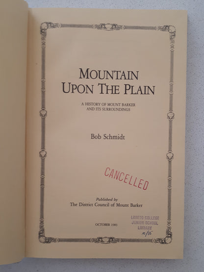 Mountain Upon The Plain by Bob Schmidt