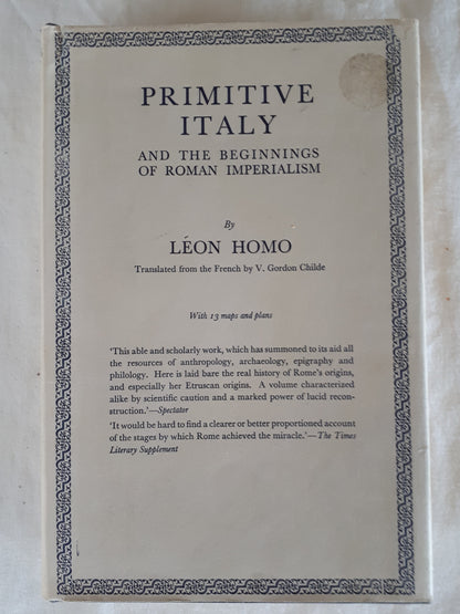 Primitive Italy by Leon Homo