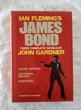 Load image into Gallery viewer, Ian Flemming&#39;s James Bond: Three Complete Novels  License Renewed - For Special Services - Icebreaker  by John Gardner  Complete and Unabridged