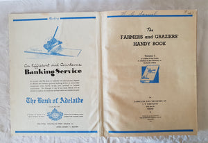 The Farmers and Graziers Handy Book Volume 3 Compiled by J. V. Bartlett