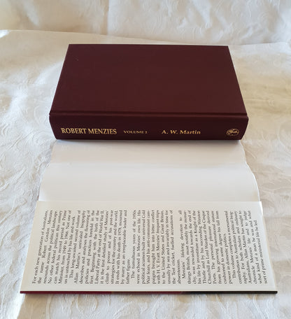 Robert Menzies: A Life by A. W. Martin