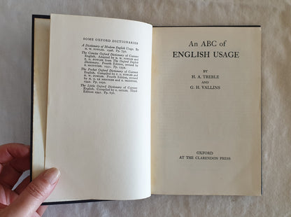An ABC of English Language by H. A. Treble and G. H. Vallins