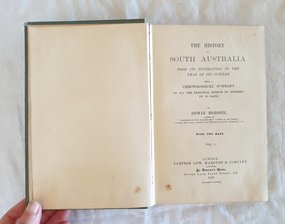 The History of South Australia by Edwin Hodder