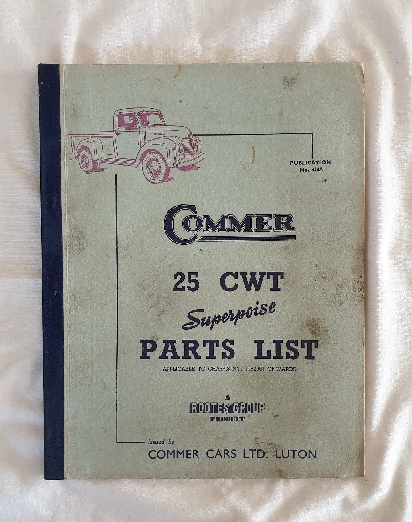 Commer 25 CWT Superpoise Parts List