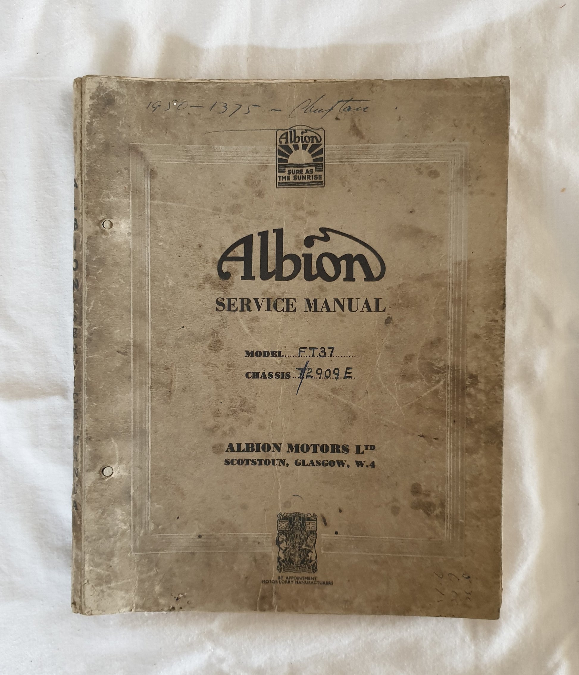 Albion Service Manual Model FT37