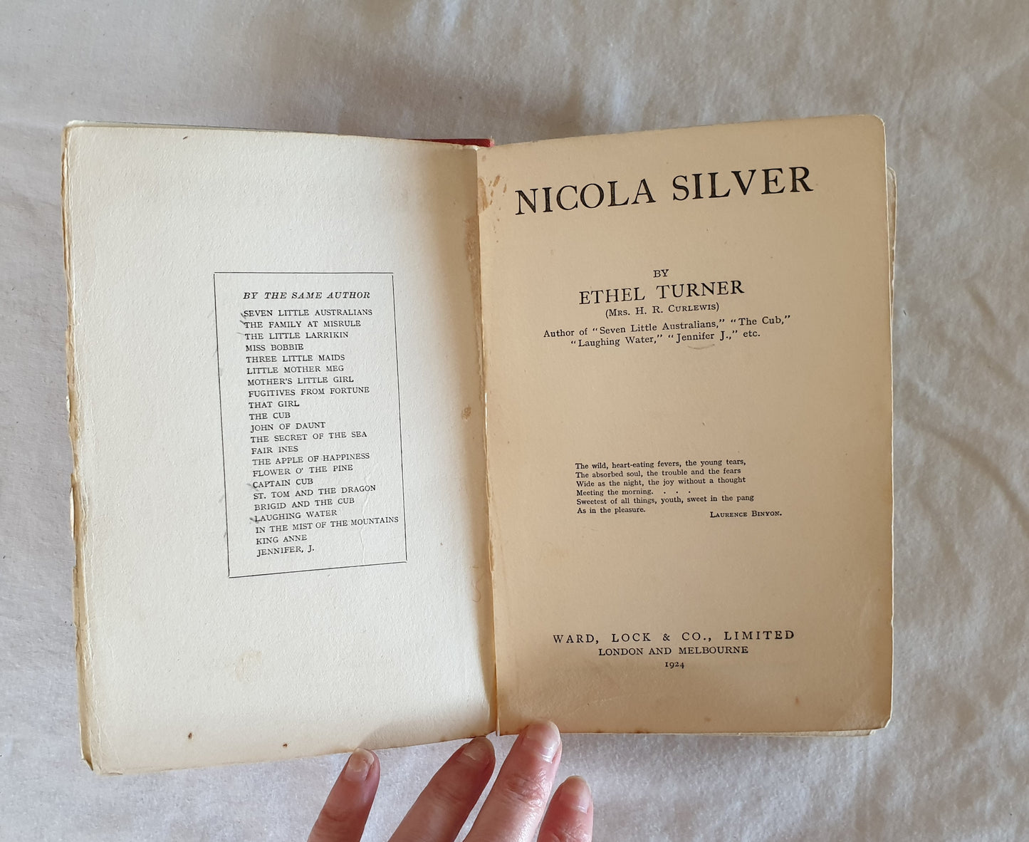 Nicola Silver by Ethel Turner