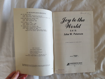 Joy to the World! by John W. Peterson