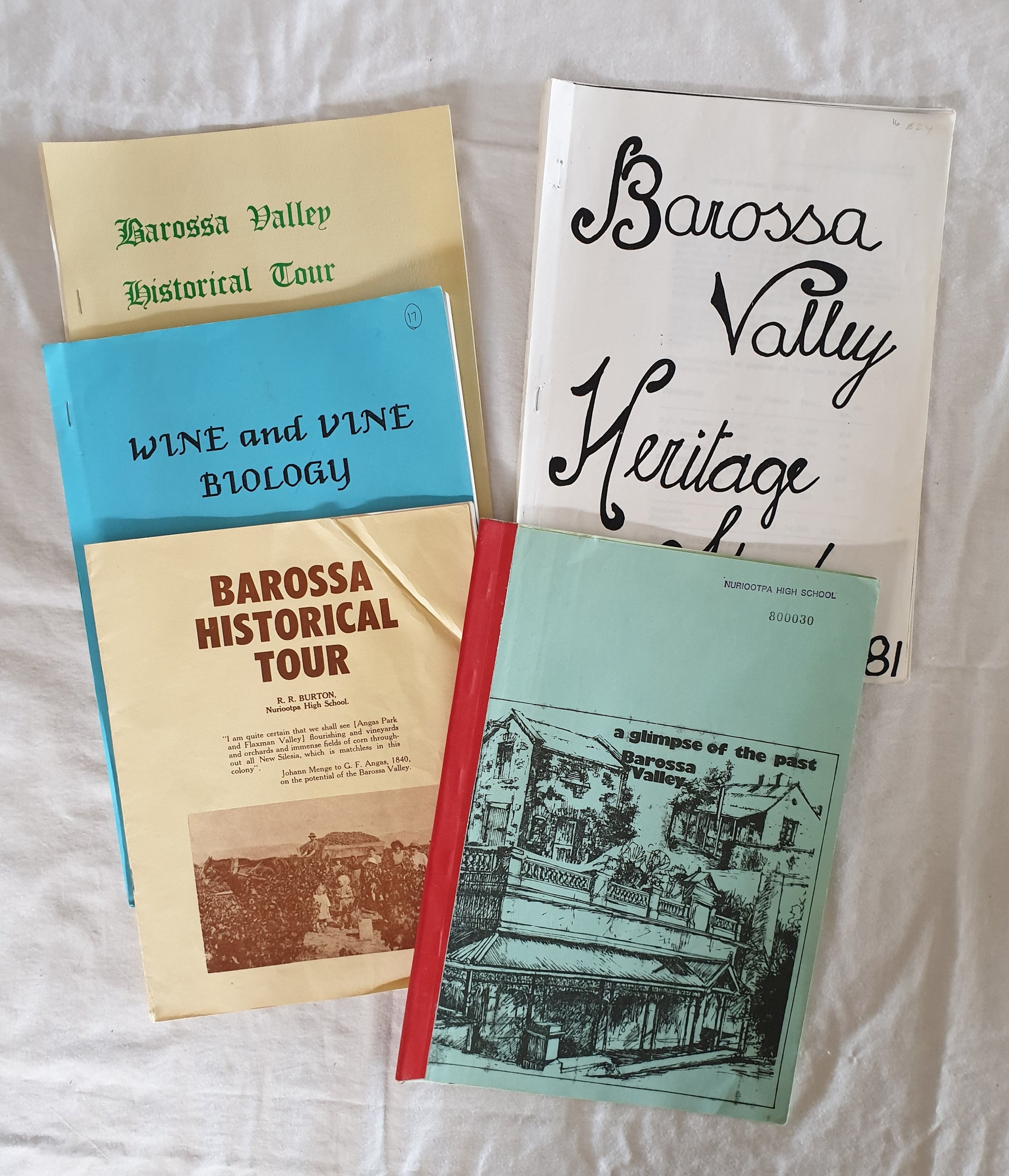 Barossa Historical Tours and Heritage Studies - Educational Resources