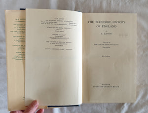 The Economic History of England by E. Lipson