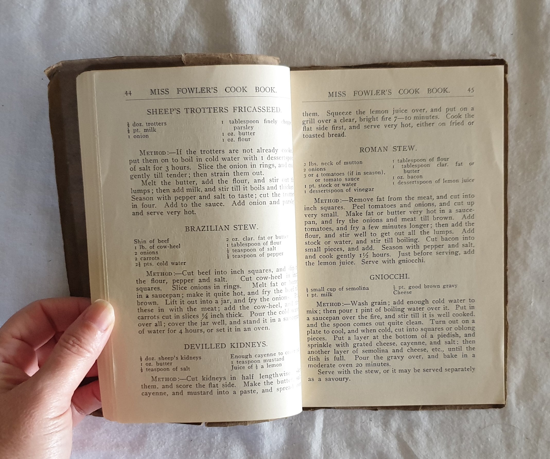 Miss Fowler's Cook Book by Lily F. Fowler – Morgan's Rare Books