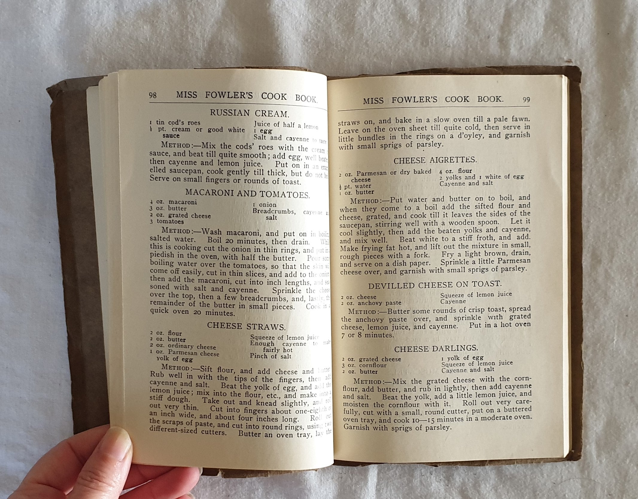 Miss Fowler's Cook Book by Lily F. Fowler – Morgan's Rare Books