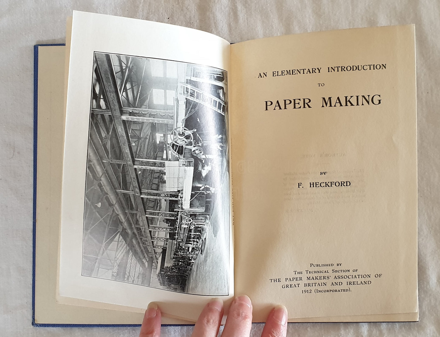 An Elementary Introduction to Paper Making by F. Heckford