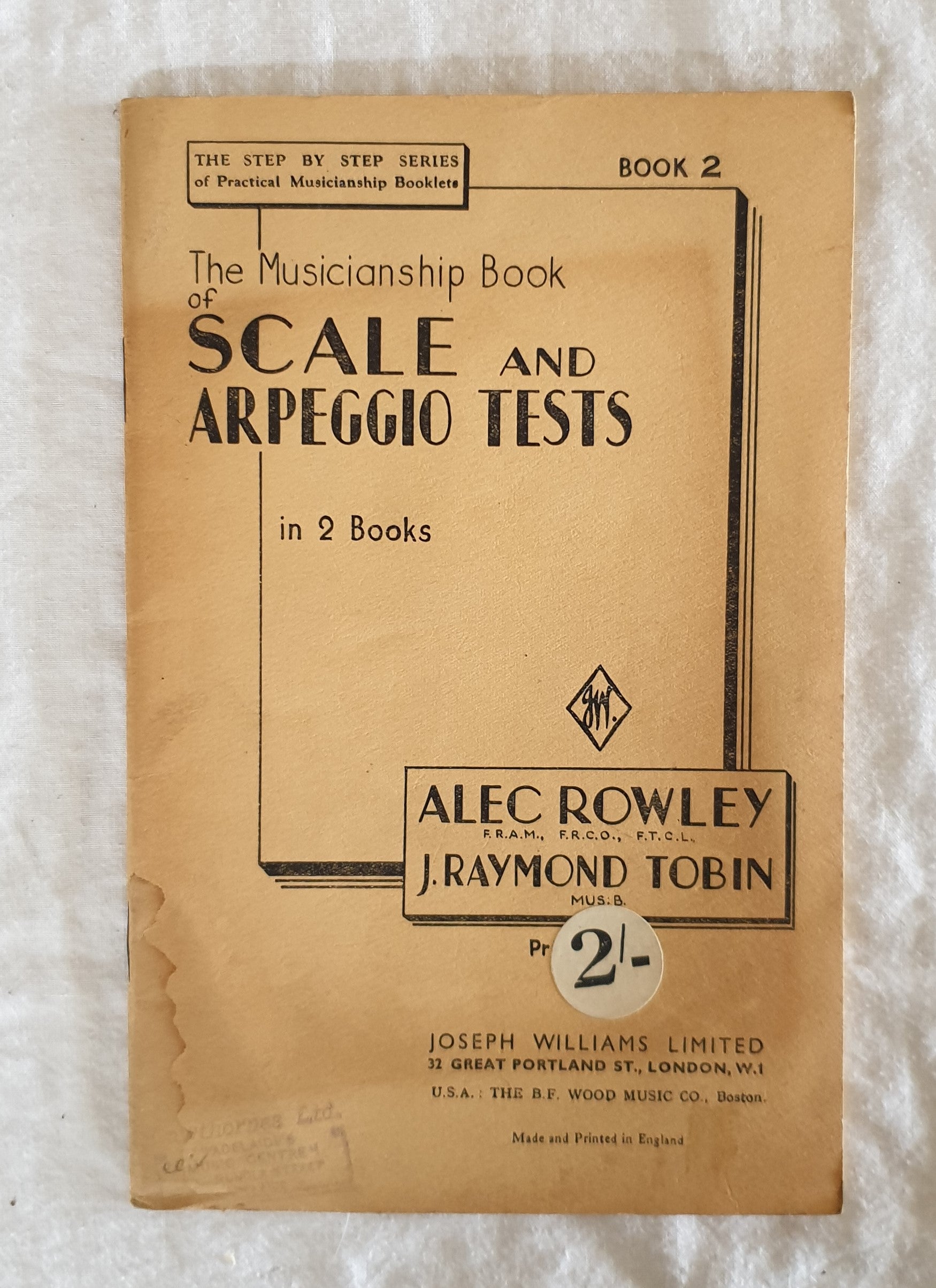 The Musicianship Book of Scale and Arpeggio Tests