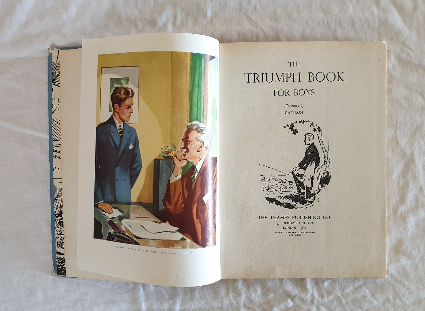 The Triumph Book for Boys illustrated by Gaffron
