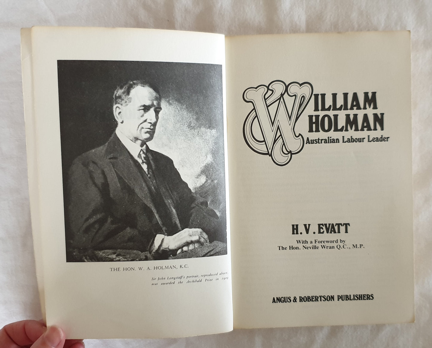 William Holman by H. V. Evatt