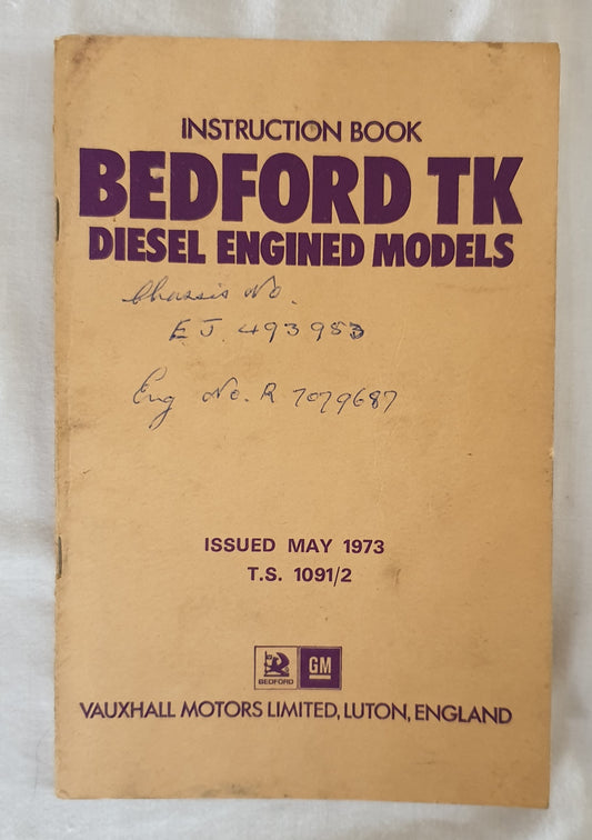 Bedford TK Diesel Engined Models - Vauxhall Motors