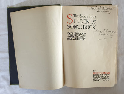The Scottish Students' Songbook by Abbie, Hogge, Thomson and Minto