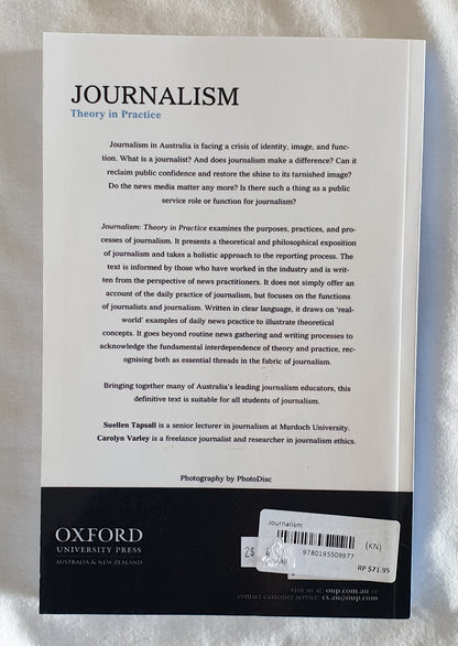 Journalism by Suellen Tapsall and Carolyn Varley