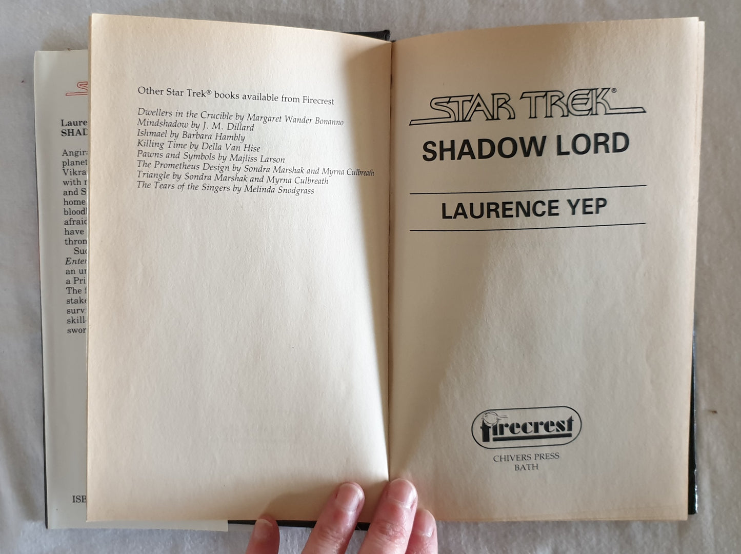 Star Trek Shadow Lord by Laurence Yep