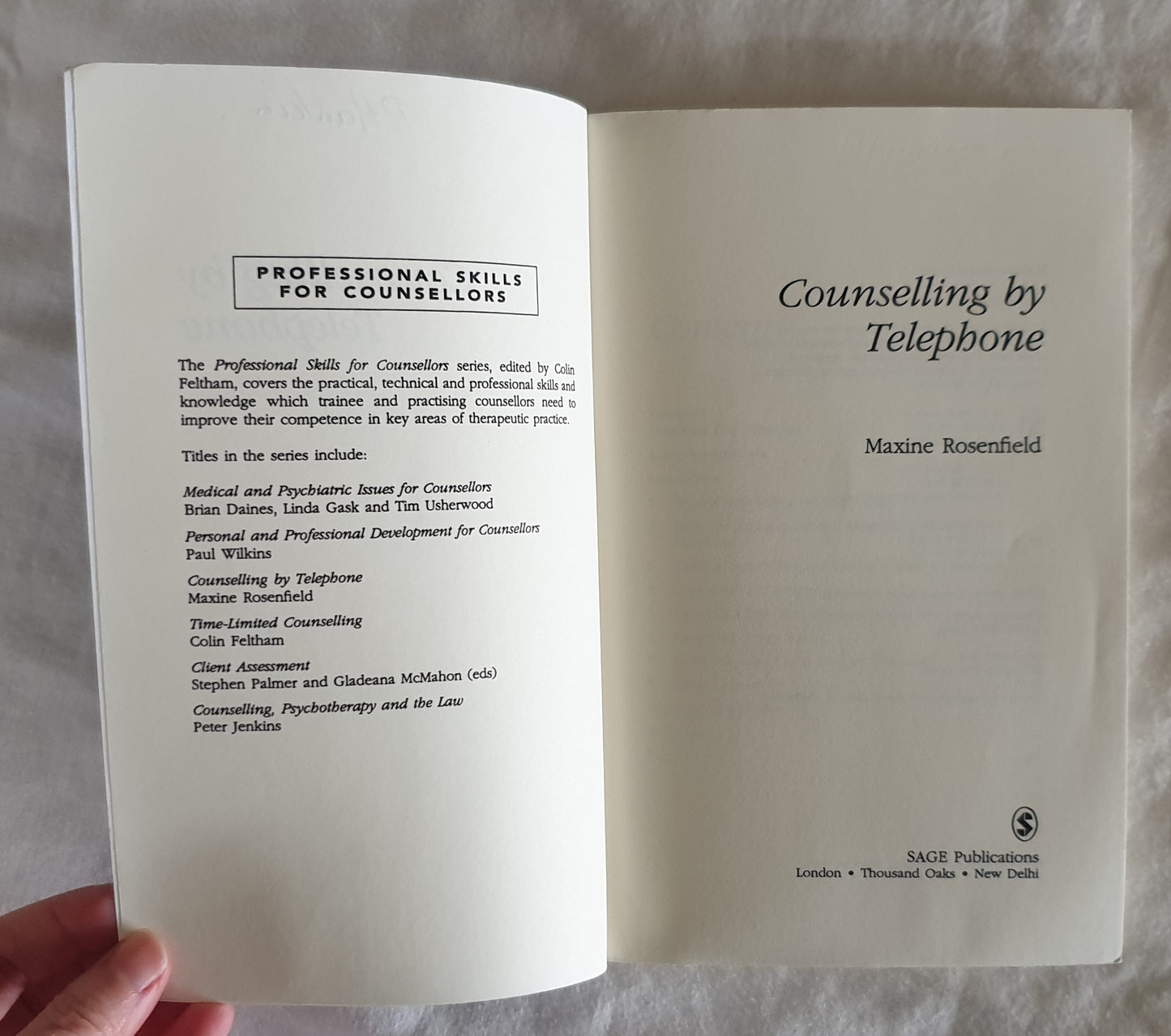 Counselling by Telephone by Maxine Rosenfield