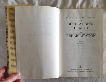Psychological Perspectives on Occupational Health and Rehabilitation